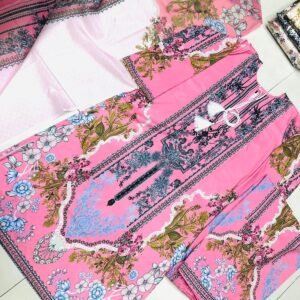 Ready Made Digital Print Three Piece