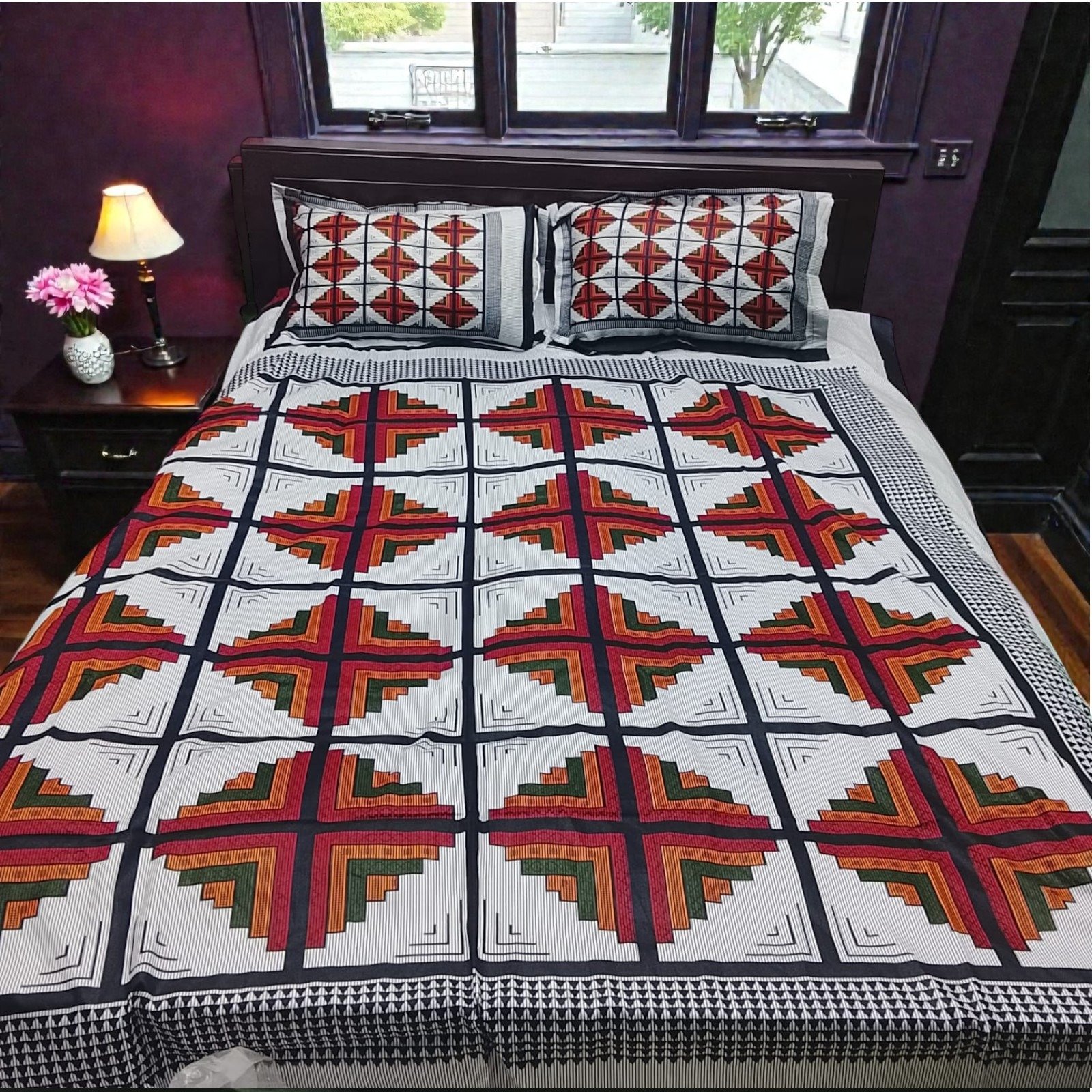 Panel Cotton Bed Sheet