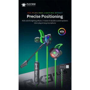 Plextone RX3 Plus Gaming Earbuds – Low Latency Type-C Earphone